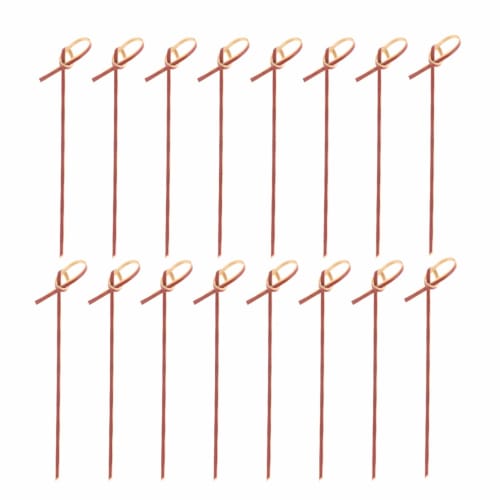 OUNONA Disposable Bamboo Toothpicks, Thick Knotted, 200-Piece Set, 12cm, for Fruit, Appetizers, Sushi, Sandwiches, Hamburgers, Cake Toppers, Party Sup