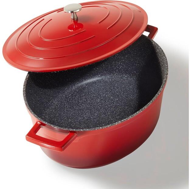 

Жаровня Stoneline Gourmet 32×25 см вишнево-красная 6,6 л (20092)