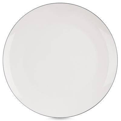 Dinner Plate Flat Large For Dinner Dish Porcelain White 27 Cm