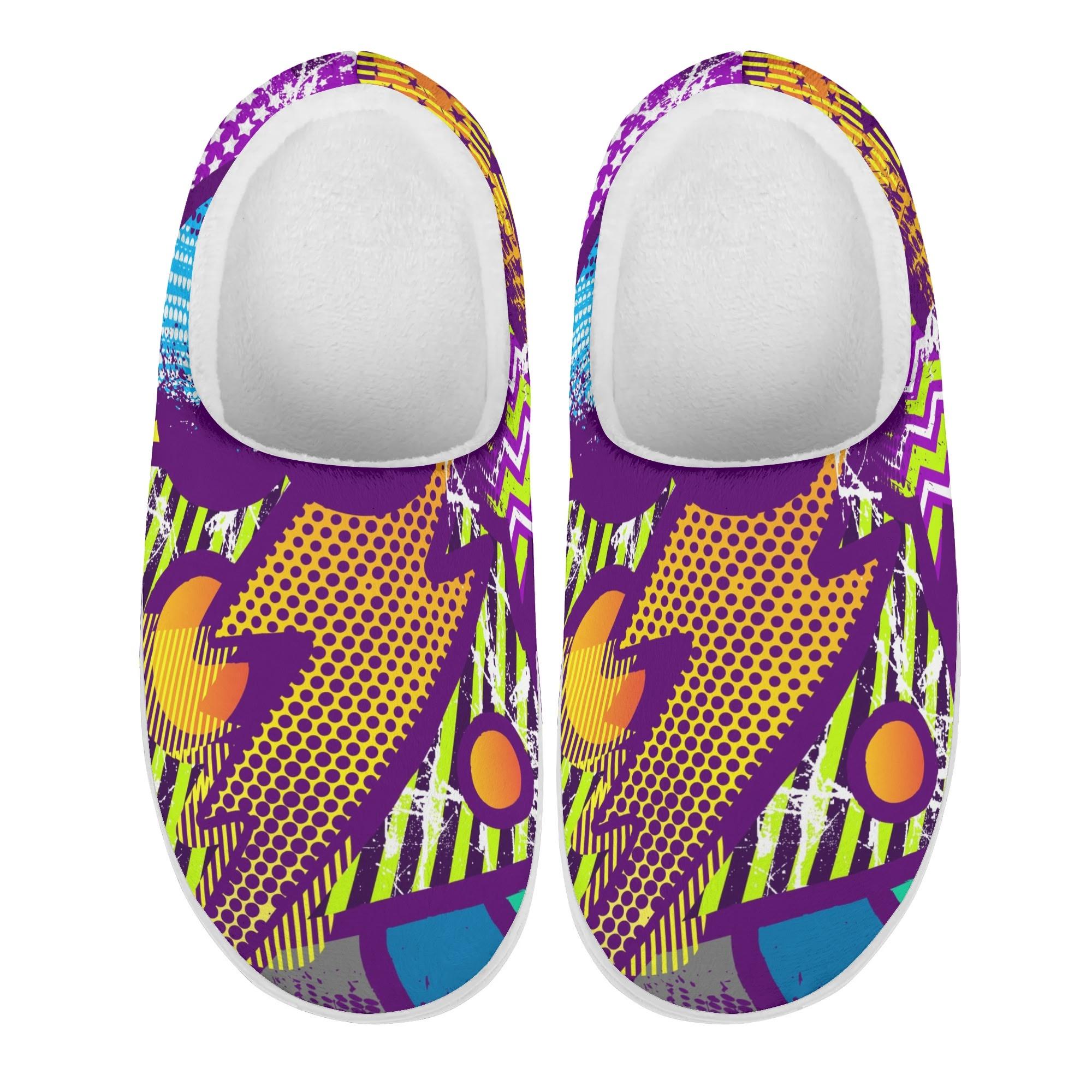 

1 пара унисекс удобные теплые хлопковые домашние тапочки мягкие плюшевые домашние туфли легкая противоскользящая подошва для зимней домашней носки 37 белый