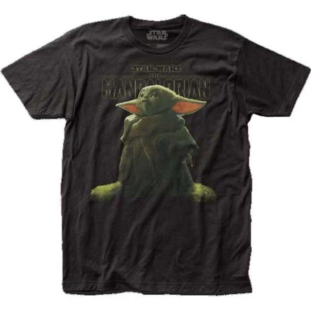 Men s Star Wars The Mandalorian Baby Yoda Grogu T-Shirt Black - New 3XL