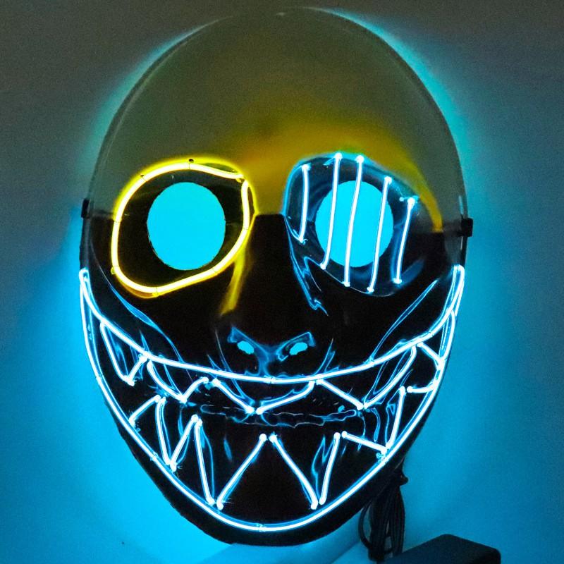 Halloween One-eyed Payday 2 LED Light Up Mask Party Costume