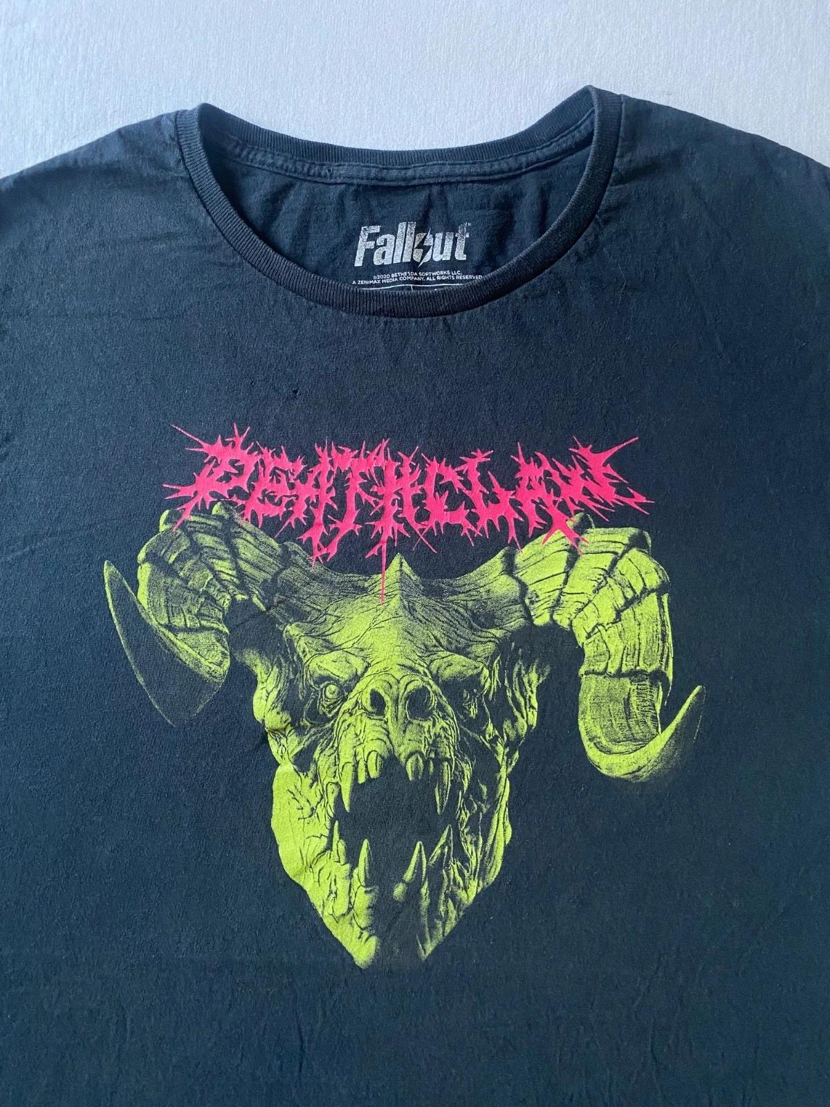 Lootwear Bethesda  Fallout 4  Видеоигра Графический 100% Хлопок Футболка Мужские Футболки Топы - Размер Большой XL