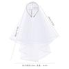 Delicate White Pearls Embellished Hairband Headdress Combined Veil For Bride Formal Event And Everyday Wear