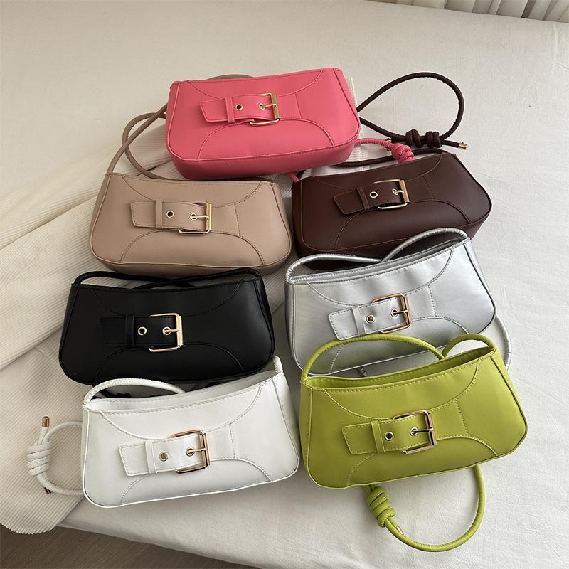 Stylish simple high texture armpit bag 2025 autumn new popular shoulder bag trend Internet celebrity niche women's bag tide
