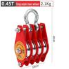 Heavy-Duty Mini Lifting Pulley with Hook and Positioning Wheel