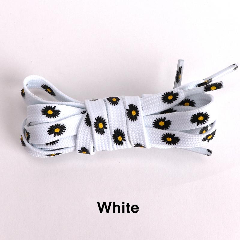 Little Daisies Shoelaces Cartoon Printing Fashion Unisex Flat Shoe laces High-top Canvas Sneakers Shoelaces AF1 Sports Shoelaces