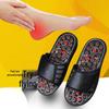 Tai Chi Magnetische Therapie Massage Slippers met Jade Steen Acupunctuurpunten Zolen, Antislip Binnenschoenen