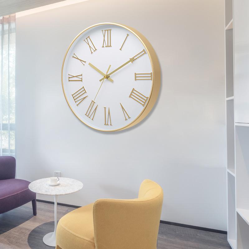 12 Inch 30CM Silent Wall Clock, Creative and Fashionable, Three-dimensional Digital Minimalist Clock for Home Living Room