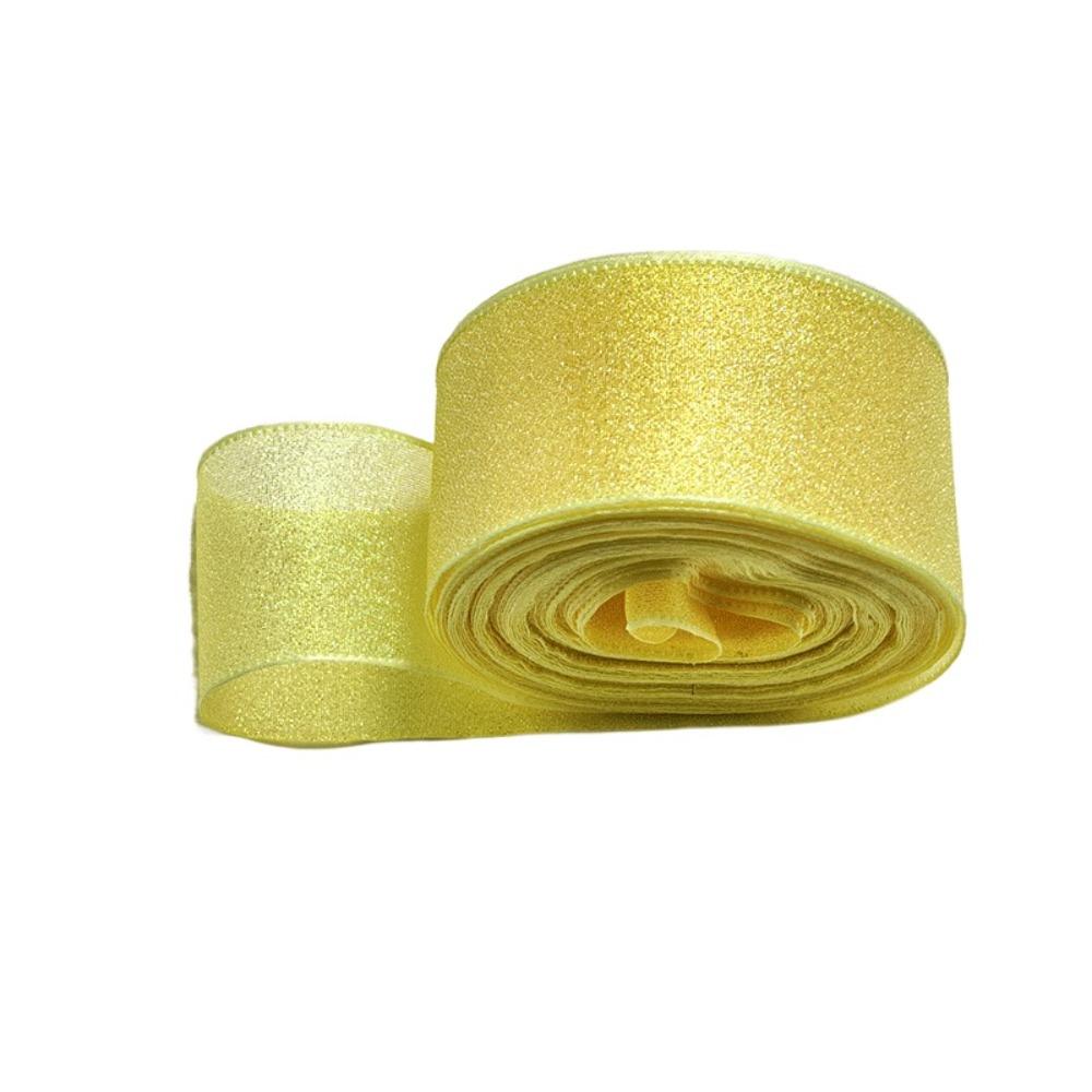 Langlebiges 40mm 10 Yards Fischschwanz Organza Band Bastel Schleife Polyester Seiden Satin Bänder DIY Geschenkverpackung zur Dekoration von Hochzeiten
