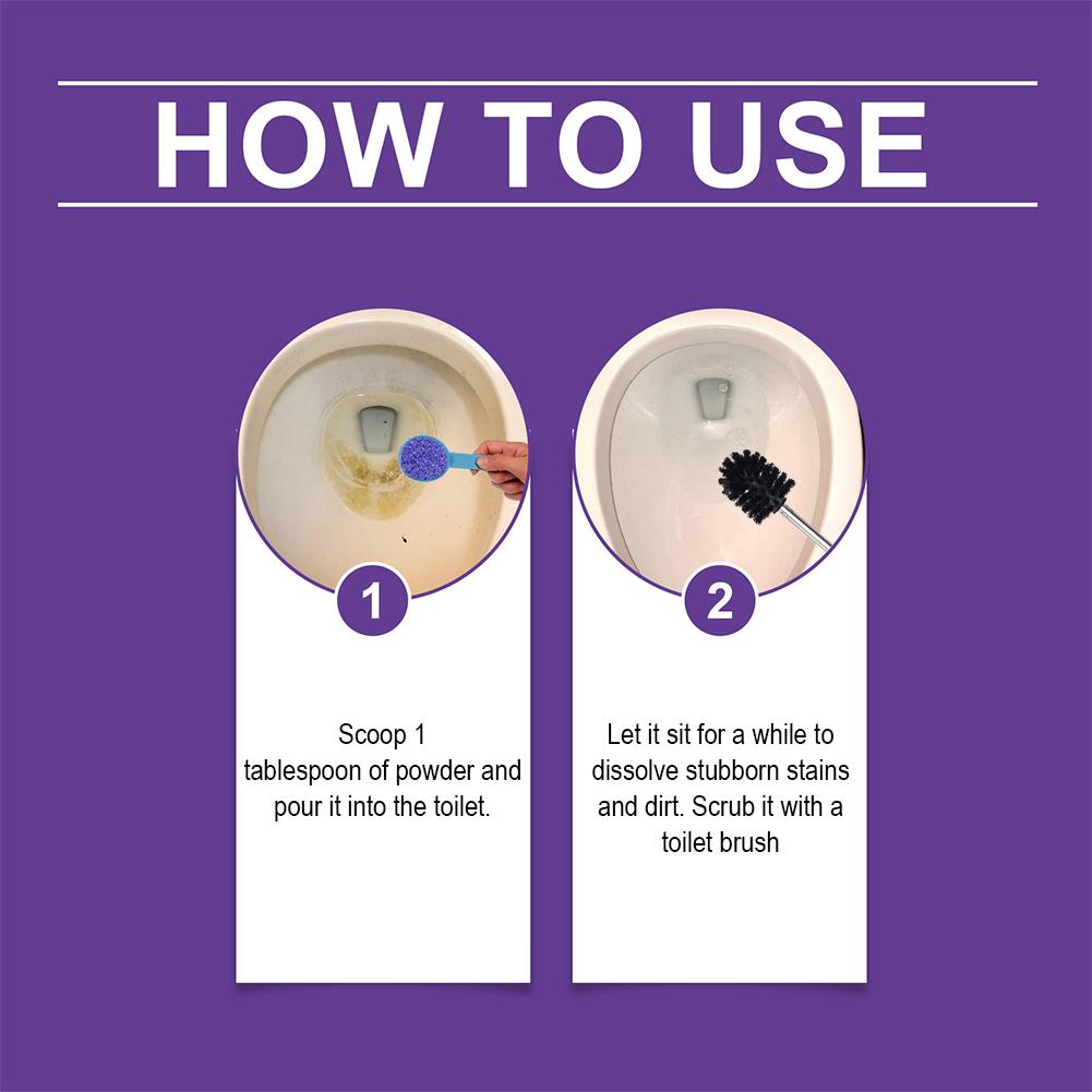 Toilettenbeckenreiniger Selbstaktivierendes Wunderpulver Schaum Tiefenentkalkung Fleckenentferner Für Toilettenbeckenreinigung Badezimmerzubehör