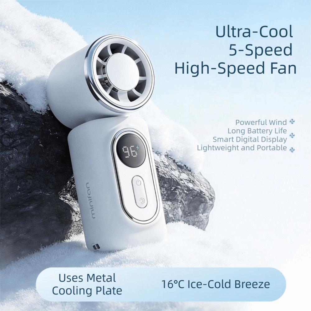 Hands-Free Mini Fan Clip-On Pocket Fan Portable Turbo Handheld Fans for Travel/Beach/Concert