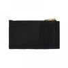 Saint Laurent Card Wallet Cassandra Monogram Matelass  Gold Zipper 607915 Bow01