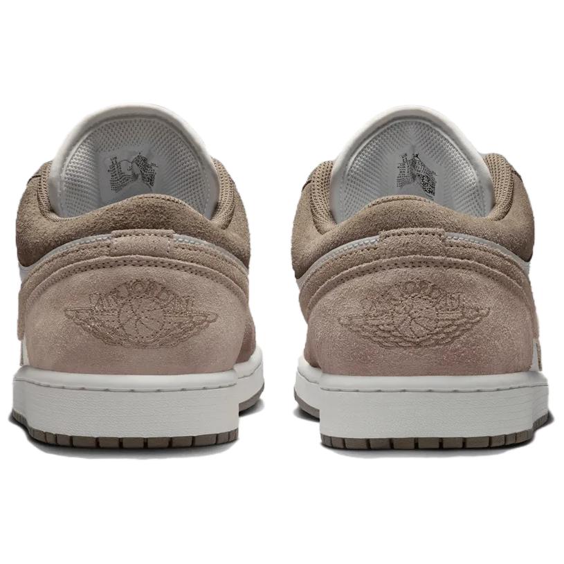 Air Jordan 1 Low Olive Grey Unisex Sneakers White Pale-Ivory 553558-046