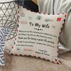 Square Pillow Decorative Envelope Husband Anniversary Decoration Wife Pillowcase Christmas Pillowslip Shape Home Cover
