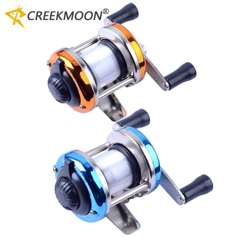 Mini Kovový Baitcastingový Naviják Spinningový Naviják Naviják na Ledový Rybolov Rybí Vodní Kolo Baitcastový Válečkový Naviják Spinningové Rybářské Kolo s Vlasci