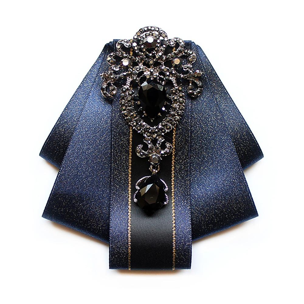 

Adjustable Ribbon Neckties for Men Shirt Vintage Men s Suit Bow Tie Brooch Groomsman