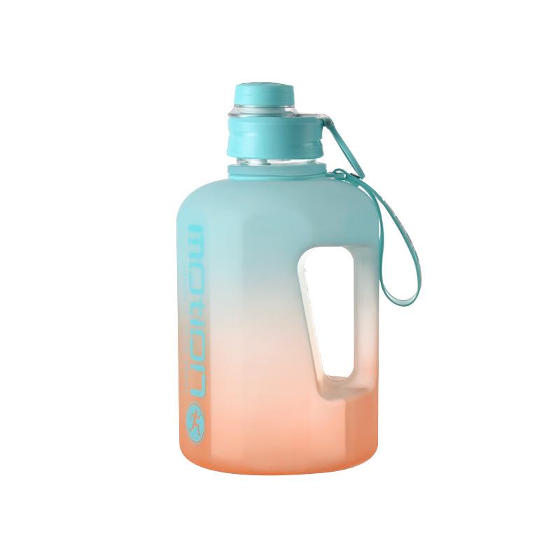 Nu Feng 1600ML Gradient Blue Sports Water Bottle with Straw