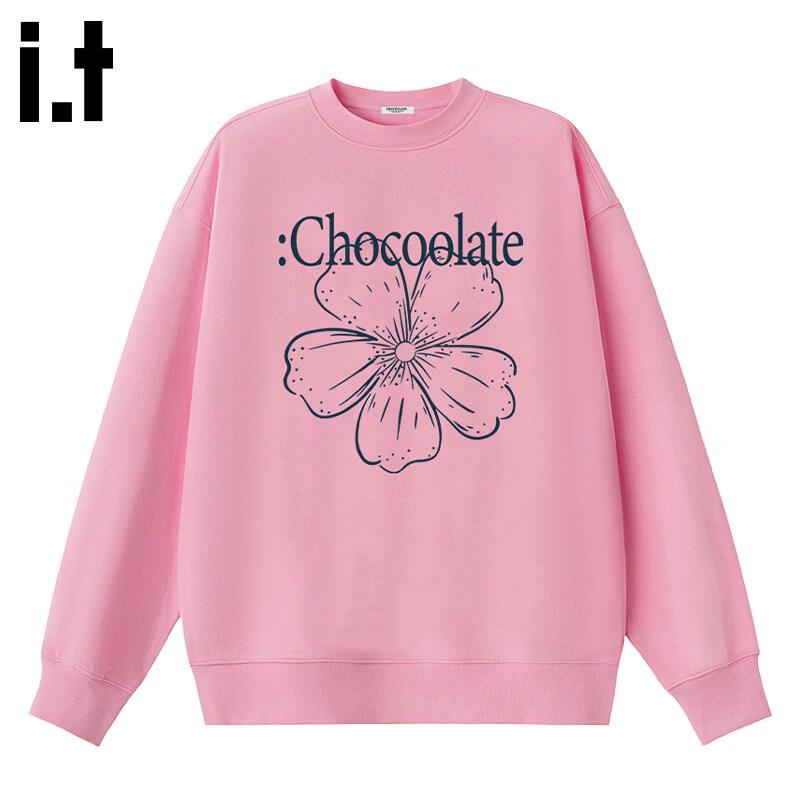 CHOCOOLATEit Petal Print Long Sleeve Round Neck Sweatshirt S