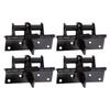 4pcs Multifunctional Auto Close Spring Door Hinges Spring Loaded Door Hinge 90 Degree Stay Opening Features for Various X3UC