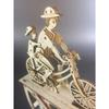 3D Wooden Puzzle Father and Son Diy Handmade Bicycle Assembly Model Kits  Creative Decoration
