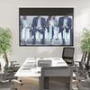 Projector Screen 247 x 168 cm 100 Inch 16:9 HD 4K Projection Screen Electric with Remote Control, White
