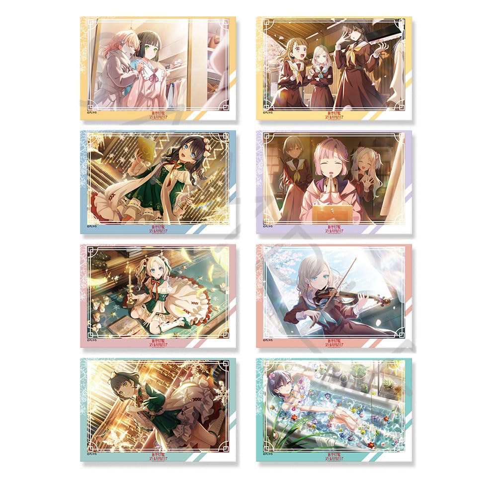 Школа идолов Академия Хасунозора 7-я серия Коллекционные прозрачные карточки-наклейки Коробка «Love Live! Клуб Девочек  8-предметный