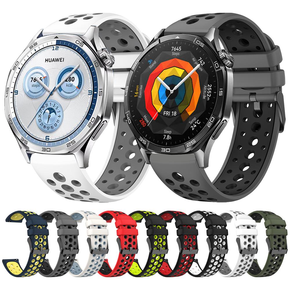 22mm Silicone Strap For HUAWEI WATCH GT 5 4 46mm GT5/Runner/Ultimate Watchband For HUAWEI WATCH 4 3 Pro Band Wristband Bracelet