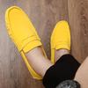 Comfortable Slip-on Driving Shoes Classic Suede Leather Men's Loafers Soft Bottom Male Moccasins Handmade Color Dress Flats