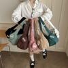 Simple casual commuter messenger dumpling bag corduroy bag foreign style new large capacity portable shoulder bag