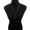 Metal Ladies Body Chain Sexy Cutout Style Bikini Chest Chain Decorative Jewelry