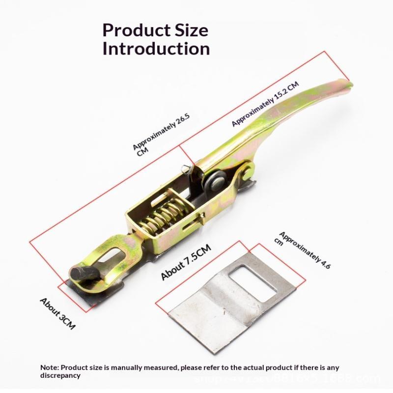 Heavy Duty Tricycle Door Latches Galvanized Rust Proof Thickened Material For Cargo Box Door Repair