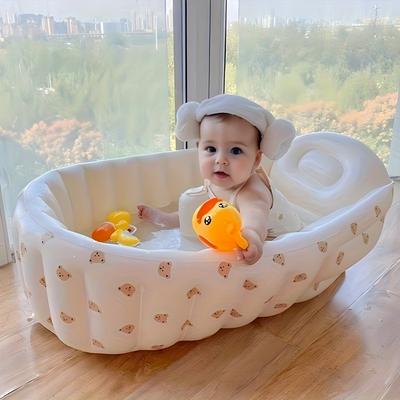 Aufblasbare Badewanne für Neugeborene, Babybadewanne, tragbare Badewanne im Freien, Spielpool, Kinderschwimmbecken, Badewanne für Zuhause