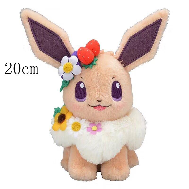 Mimikyu Plush Easter Series Strawberry Eevee Scorbunny Sylveon Ponyta Umbreon Plush Doll Pillow Xmas Birthday Gift