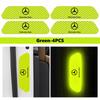 Night Reflective Car Door Sticker Safety Warning Reflector Tape Decal Accessories For Benz AMG VIANO GLB GLC GLE GLK W108 W124 BW0