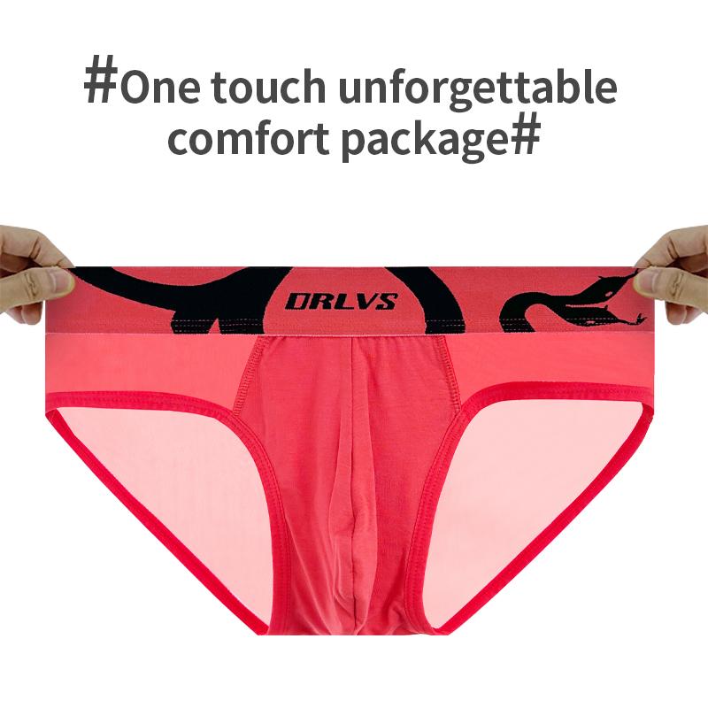 Ice Silk Transparent Underwear Stitching Large U Pouch Men's Briefs Sexy Low Waist Convex Underpants Man Sports Panties