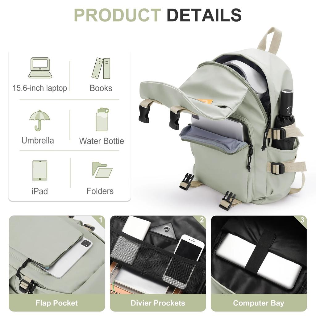 Likros Popular Women School Backpack, Casual Travel School Bags For Teenage Girls Boys,14'' Laptop Backpack Bookbag Work Daypack