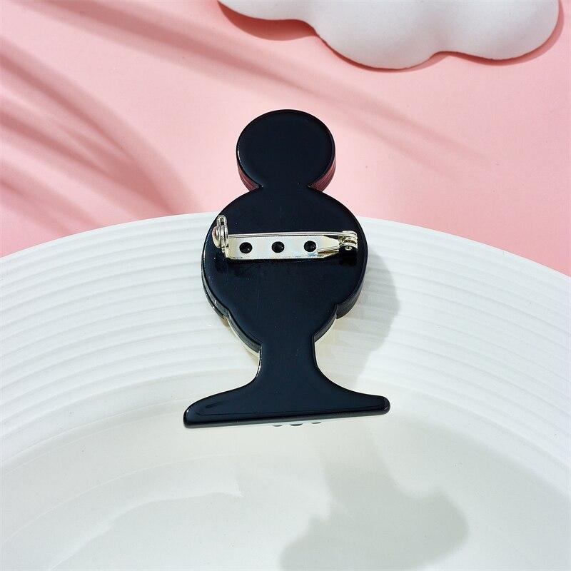 Blucome Broches de lunettes de soleil pour femmes, matériel acrylique élégant, cadeaux d'anniversaire simples, épingles, accessoire sur le sac à vêtements pour femmes