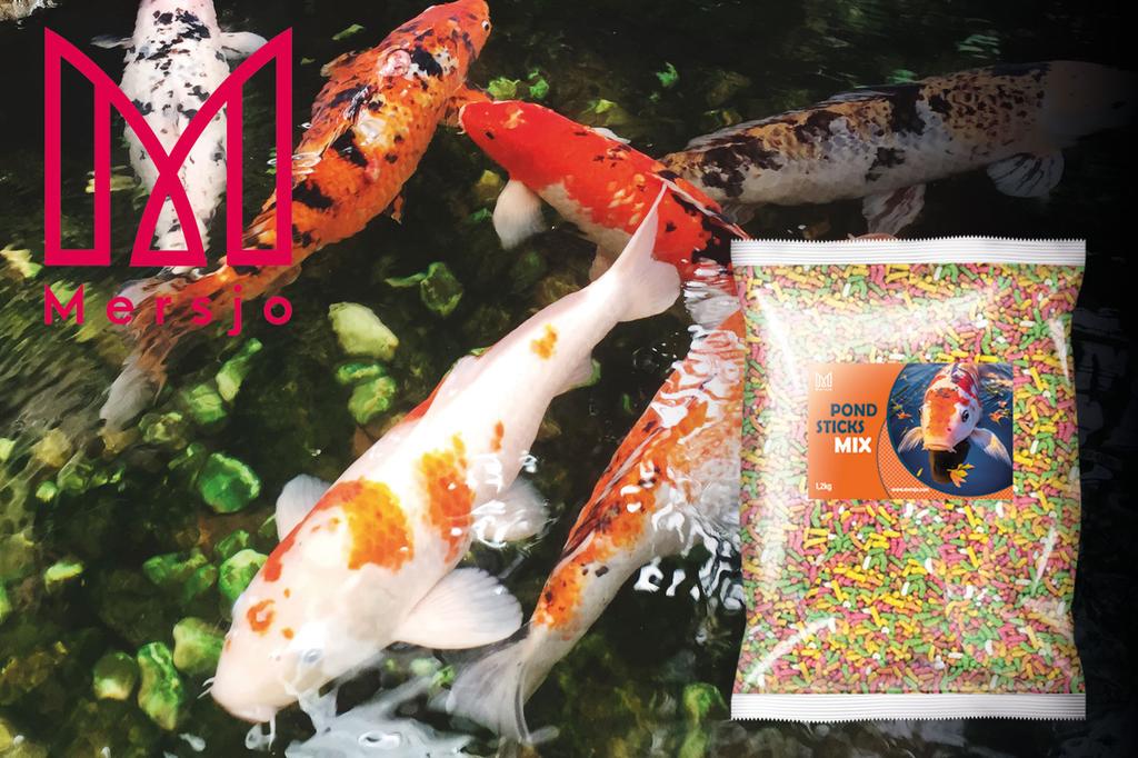 Mersjo Pond Sticks MIX 1.3kg 9L Floating Complete Feed for Koi & Pond Fish