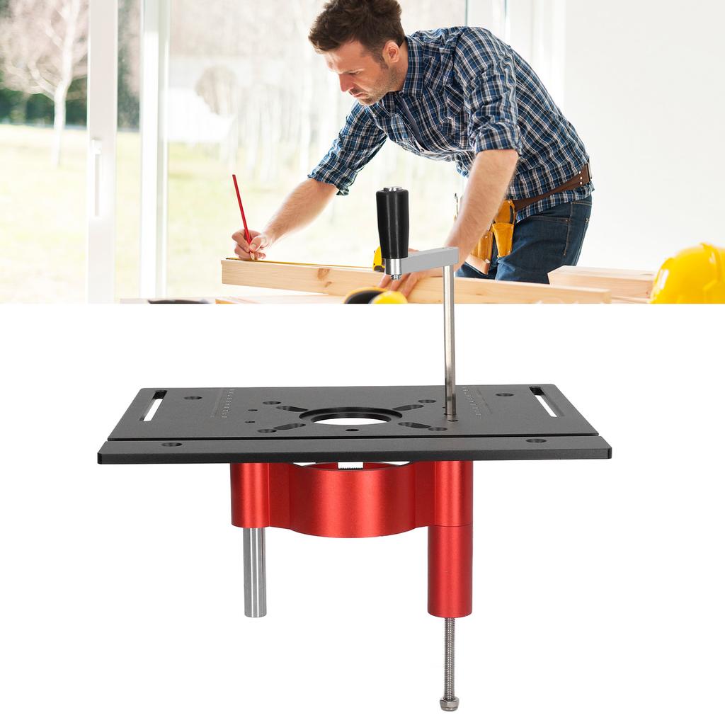 Router Lift Manual Lifting Router Lift System Kit Router Table Saw Insert Base Plate
