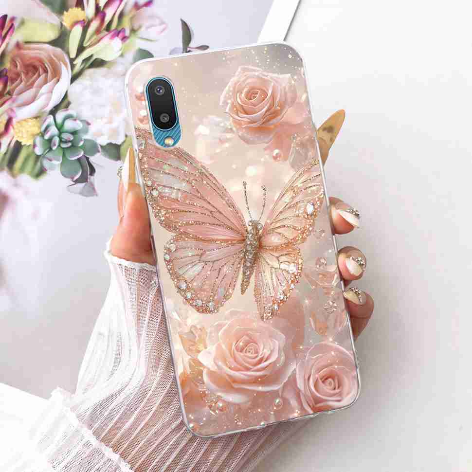 For Samsung Galaxy A02 Case SM-A022F Soft Silicone Colorful Painted Cover Case For Samsung A02 A 02 Galaxy M02 M022F Fundas Bags