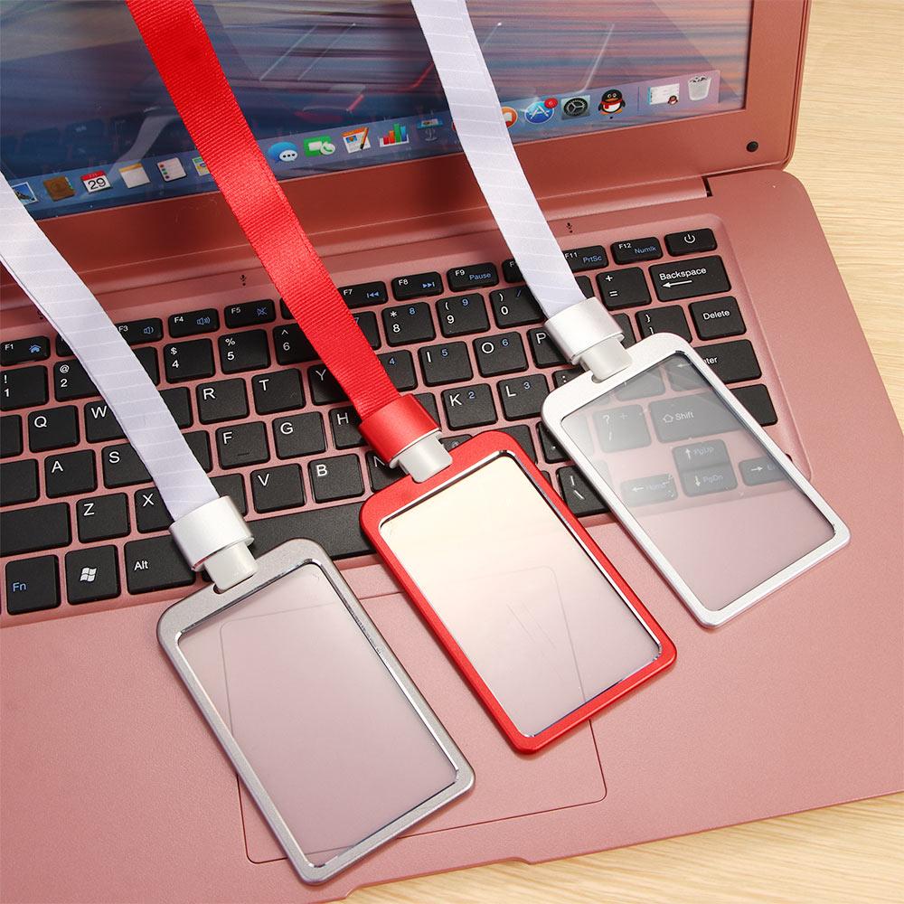 with Lanyards Waterproof School Office Supplies Badge Holder ID Card Case Credit Card Holder