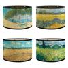 Modern Painted Decorative Lampshade Astral Sunflower Lamp Shade Bamboo Art Light Shade Bar Cafe Chandelier Decor