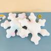 Soft Couch Stuffed Plush Cushion PP Cotton Snowflake Pillows  Christmas Decoration
