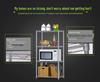 Solno Multi-Layer Iron Storage Rack for Kitchen & Bathroom