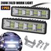 2 szt. 6-calowych lamp roboczych LED, listwa ze światłem punktowym, do samochodu, SUV-a, offroadu, jazdy, przeciwmgielnych