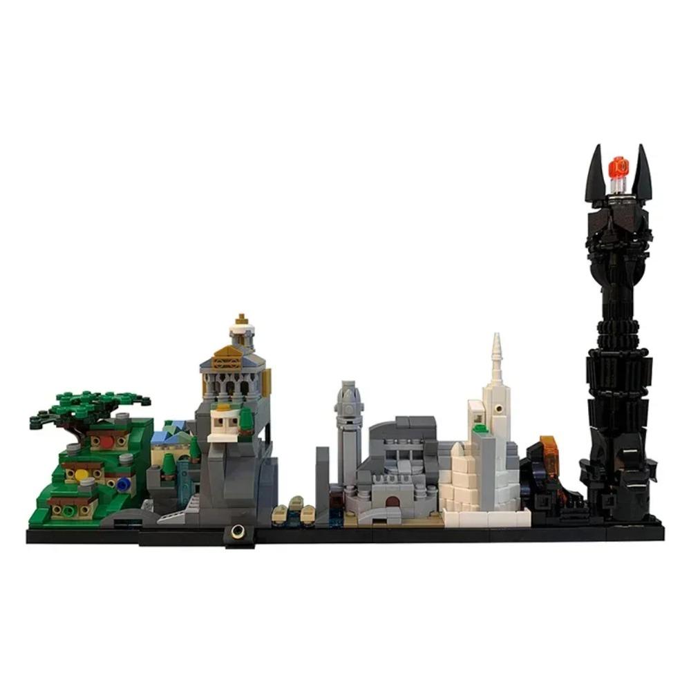 City Skyline MOC Back to the Future Fairy Tale Magic Castle House Movie Architecture Building Blocks City Toys Tourist souvenir