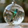 Christmas Tree Decorations 1/4/7Pcs Faux Crystal Glass Bird Ornament Vintage Blown Ornaments Ball Hanging Red Pendant Fireplace Table Decoration Home
