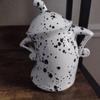1PC Christmas Cookie Canister With Attitude Candy Jar Akimbo Resin Mugs Food Storage Jar With Lid