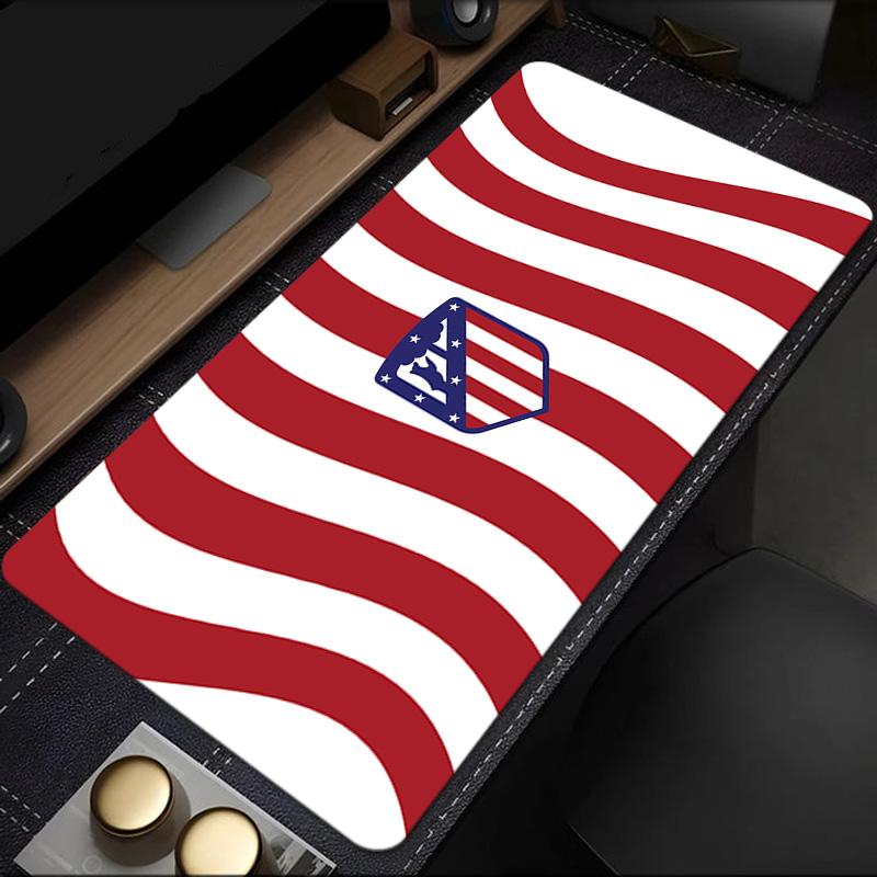 Atletico Madrid Crest Mouse Pad, Rubber Base, Mouse Pad for Gamers and Office Use, Gaming Desk , Easy To Clean Mat Christmas fan gifts